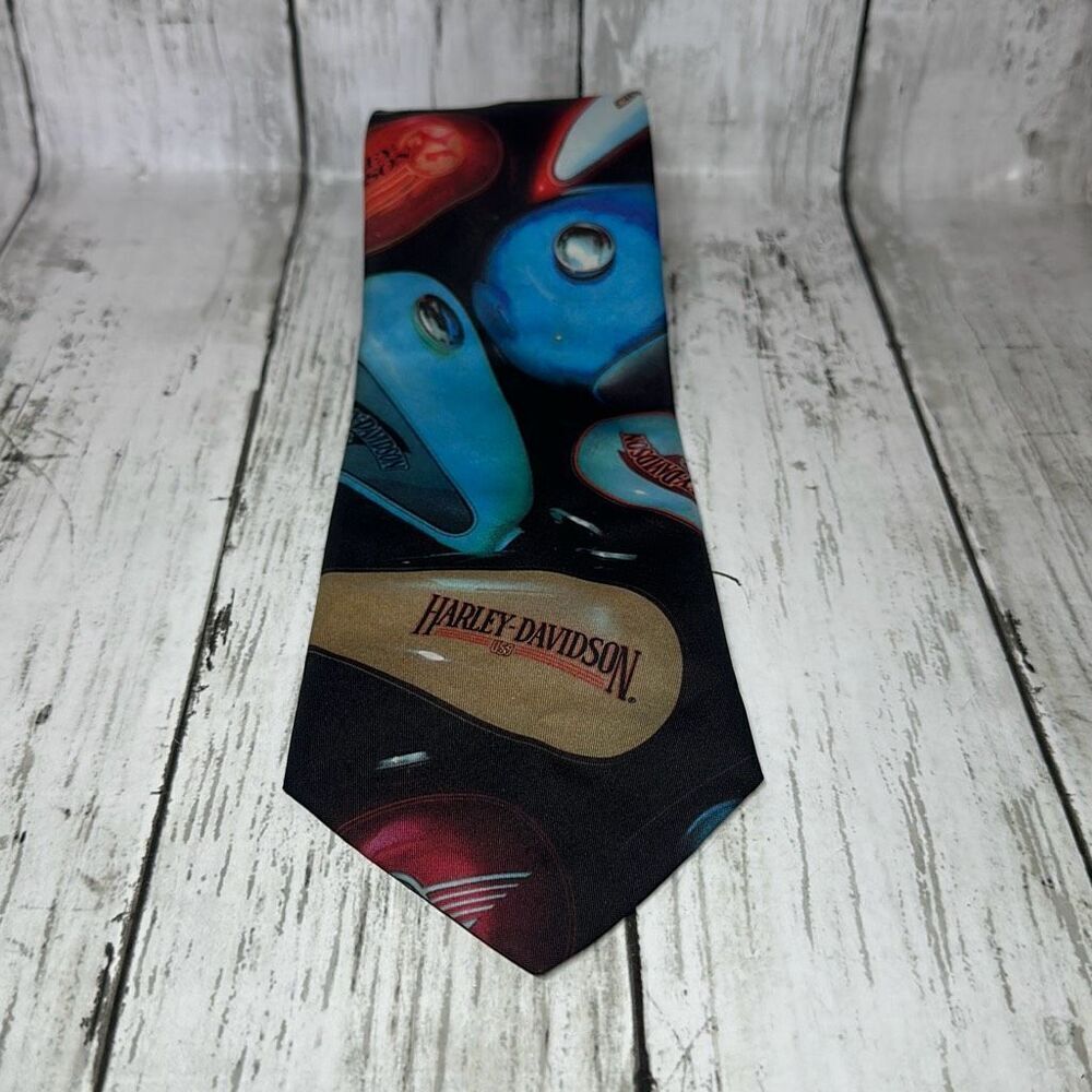 Ralph Marlin Men’s Harley Custom Tanks Tie 1994‎